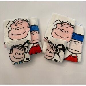 Vintage Peanuts Towel 2 Sets Washcloth Hand Bath 1971 Snoopy Charlie Brown Linus